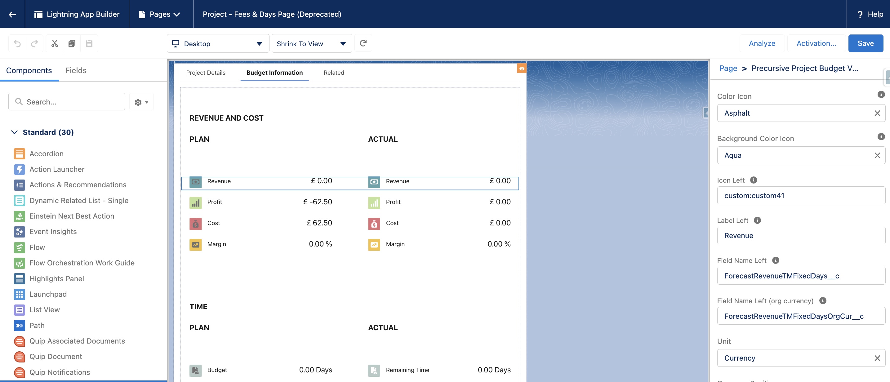 Customizing Project Budget Values — Knowledge Base — Precursive