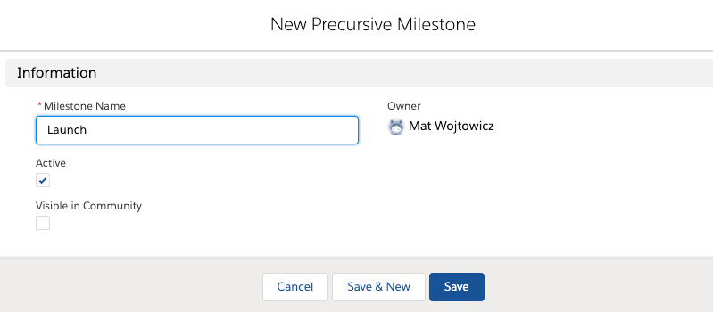 Milestones