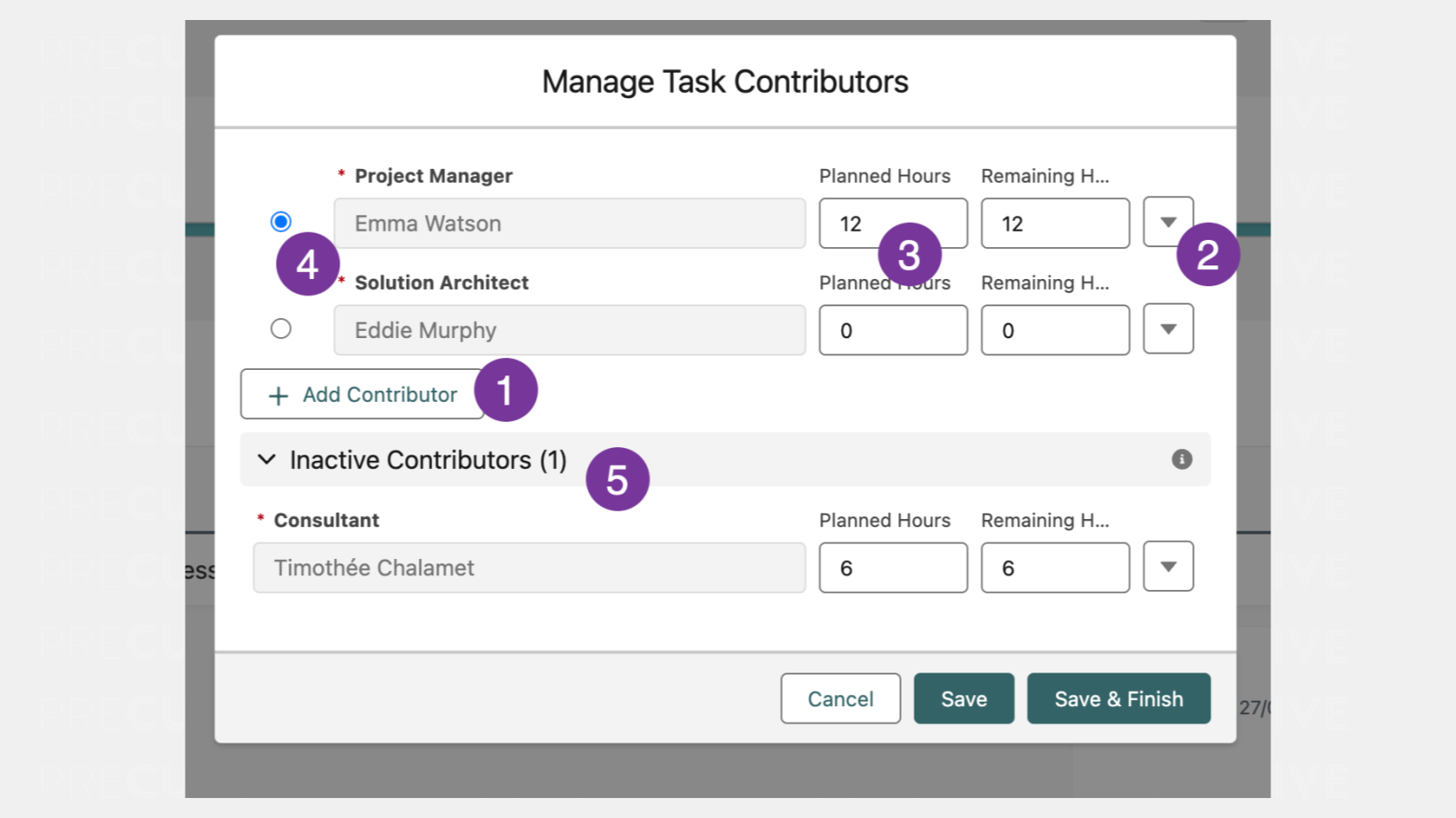 Managed Task Contributors Modal