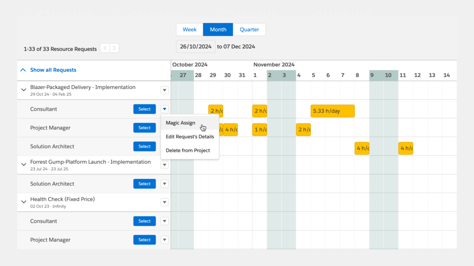 Magic Assign from Resource Plan
