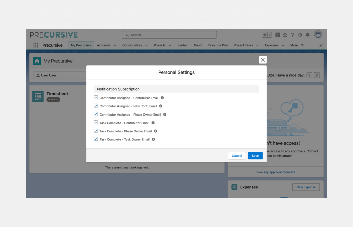 Task Email Notification Subscription